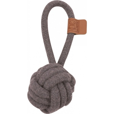 M Pets Coto bavlněná hračka uzel šedý 6,5 cm