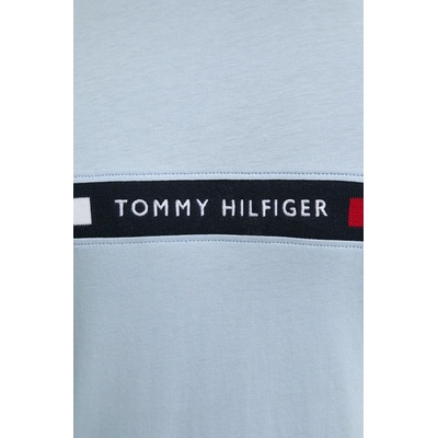 Tommy Hilfiger Памучна тениска Tommy Hilfiger в синьо с апликация MW0MW36498 (MW0MW36498)