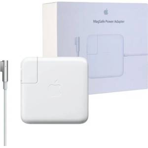 Apple Оригинално Зарядно за MacBook, Apple 220v Magsafe 1 Charger A1374 45w, Бял (A1374/Mc747)