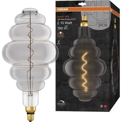Osram Dekoratívna LED žiarovka E27 NEST 4,8W 10W 100lm 1800K Teplé 320° vlákno Stmievateľné Vintage 1906