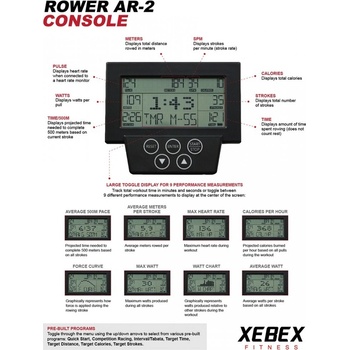 Xebex Air Rower 2.0 Smart Connect