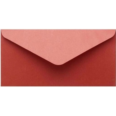 Metalická (perleťová) obálka červená DL (110x220mm)