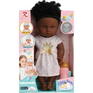 Armtoys ПИКАЕЩА КУКЛА АФРИКАНЧЕ С РОЗОВА РОКЛЯ