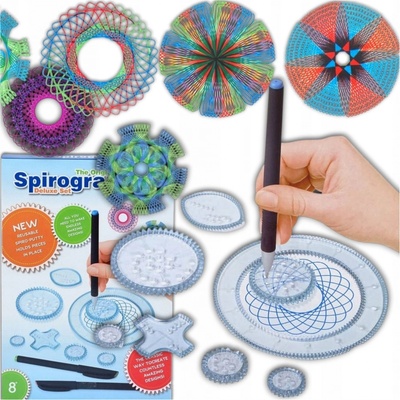 PIXINO Set kreslících šablon spirograf – Zboží Dáma