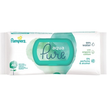 Pampers Aqua Pure dětské čisticí ubrousky 48 ks