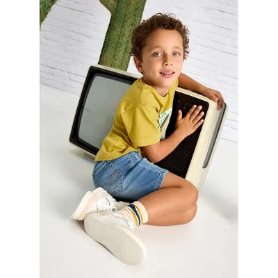 Mayoral Бермуди мек деним jogger с връзки тъмен нюанс за мини момче Майорал