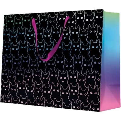 PAW 3 Dárková taška PAW Holographic Kitty Dreams 33,5x13x26,5