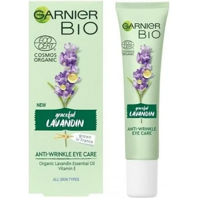 Garnier Bio Lavandin Anti-Age Eye Care - Био околоочен крем против стареене с лавандула от серията "Garnier Bio" 15мл