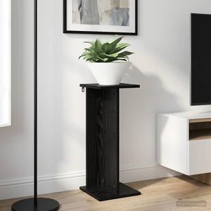 vidaXL Стойка за растения 2 бр. Черен дъб 25 x 25, 5 x 60, 5 см (899661)