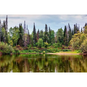 DIMEX ART Флизелинов фототапет езерен пейзаж с река 375 x 250 см