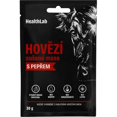 HealthLab Hovězí sušené maso s mořskou solí 30 g