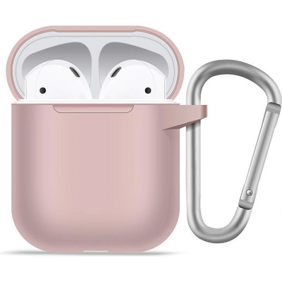 Blueo Калъф за AirPods 1 - течен силиконов защитен калъф -Розов