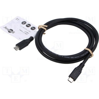 Goobay 74188 USB 4.0, USB C vidlice,z obou stran, 1,5m, černý