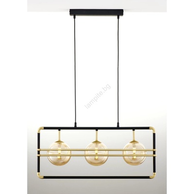 JUPITER 2027 - Пендел FIORI 3xG9/10W/230V черен/златист/бежов (10702027)