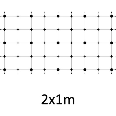 Montážna sada pre zelenú stenu - nerez, rozmer 2 x 1 m