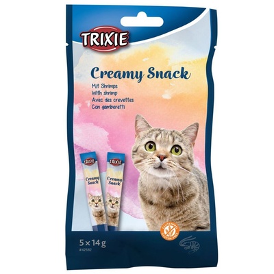 TRIXIE Cat Creamy Snack - тонз и скариди 5 x 14 г