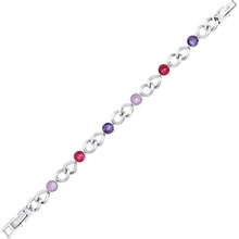 CRYSTalp Půvabný náramek se Swarovski krystaly Solara 22295.PIN.E