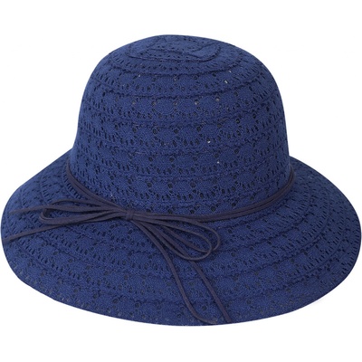 Biju Dámsky klobúk 9-60 s ozdobným povrázkom 9001608 tmavo modrý