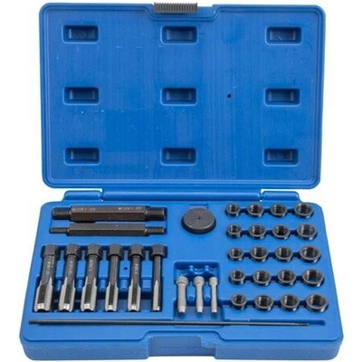 Sada na opravu závitů žhavicích svíček M8x1, M10x1, M10x1.25, M12x1.25, 33 kusů - QS14140