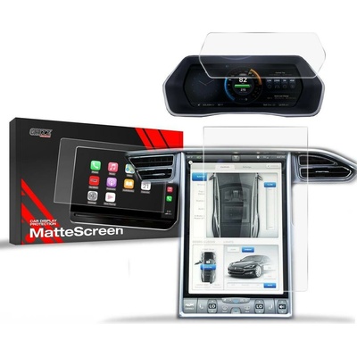 GRIZZ Protector, Ochranná fólie na display 2v1 Matte, Tesla Model S, 2012-2021