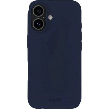 Holdit Калъф Holdit - Silicone, iPhone 16, Midnight Blue (7330985169823)