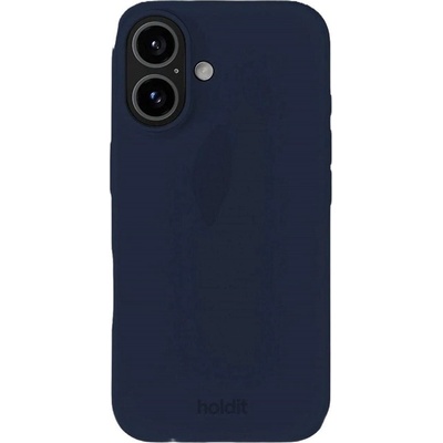 Holdit Калъф Holdit - Silicone, iPhone 16, Midnight Blue (7330985169823)