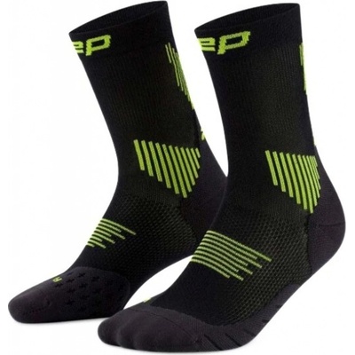 CEP Vysoké ponožky 5.0 dámské II black/lime