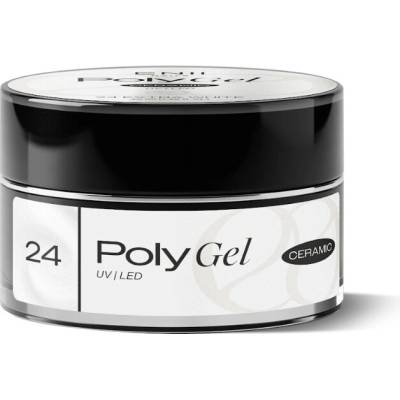 Enii Nails Poly gel Ceramic 24 Extra white Poly gel v kelímku 40 ml
