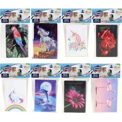 Teddies Diamantové maľovanie s doplnkami 13 x 22 x 2 cm mix farieb v sáčku