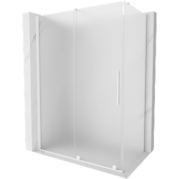 Mexen Velar разтегателна душ кабина 130 x 70 cm, матово стъкло, бяла - 871-130-070-31-20 (871-130-070-31-20)