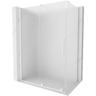 Mexen Velar разтегателна душ кабина 130 x 70 cm, матово стъкло, бяла - 871-130-070-31-20 (871-130-070-31-20)