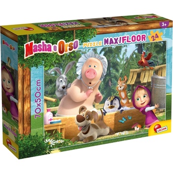 Lisciani Пъзел Lisciani - Maша и Мечока, Хубав ден, 24 части (LI86092)