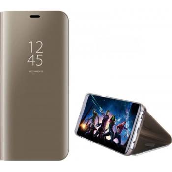 Pouzdro SES Zrdcadlové plastové flip Samsung Galaxy A8 2018 A530F - zlaté