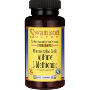 Swanson AjiPure L-Methionine, Pharmaceutical Grade 500 mg [60 капсули]