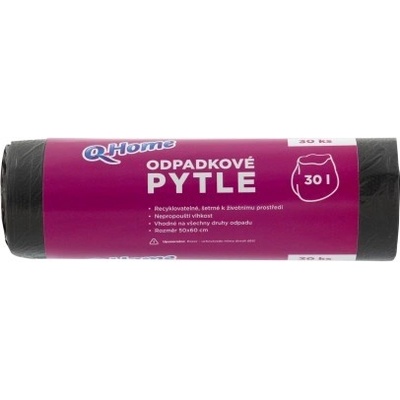 Q Home - pytle na odpadky - 30 l, 30 ks, 7 mikronů – Zboží Dáma