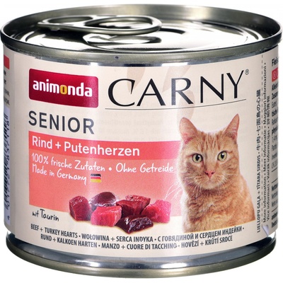 Animonda Carny Senior hovädzie a morčacie srdiečka 200 g