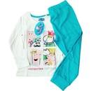 Eplusm Dívčí pyžamo PEPPA PIG čtyři obrazy dlouhé Bílomodrá