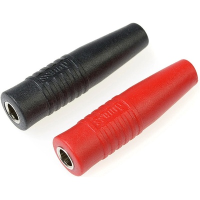 Revtec Banánková zdířka zlacená 4.0mm červená + černá 1 sada