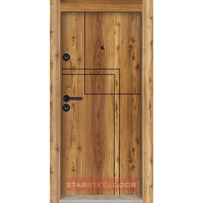 Starsteeldoor Блиндирана врата StarLife SL 230 Сарухан ДЯСНА ЗА МОНТАЖ НА ЩОК (цена без монтаж)