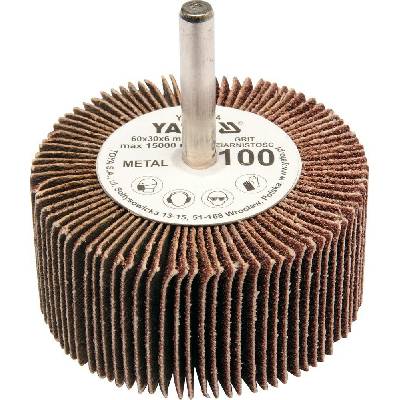Yato Kotouč lamelový radiální 60x30 P-150 s hřídelí 6 mm YT-83366