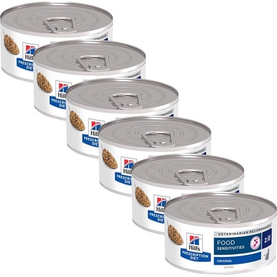 Hill's Hill s Prescription Diet z/d Алергия и грижа за кожата консерви за котки 6 x 156 г