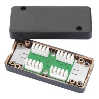 Spojovací box UTP Cat6 narážecí, černá