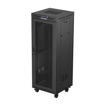 Image 1 of Lanberg Комуникационен шкаф, Lanberg rack cabinet 19" free-standing 32U/600X600 (FLAT PACK) with mesh door LCD black (FF01-6632-23BL)