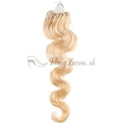 Micro ring 50 cm 0,5g/pr. 50 ks vlnité najsvetlejšia blond