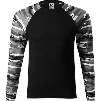 Maskáčové tričko s dlhým rukávom 166 Grey