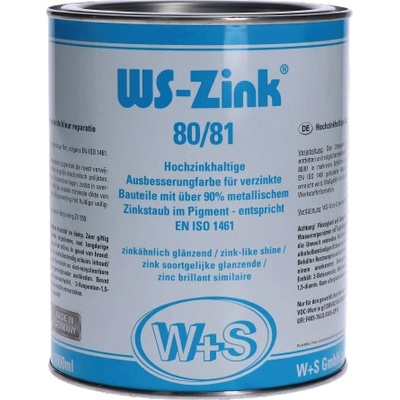 Zinková barva WS-Zink® 80/81 s obsahem zinku 90%, 0,25L.