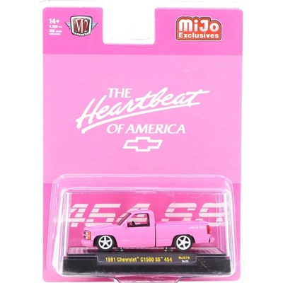 M2 Machines Chevrolet C1500 1991 růžová 1:64