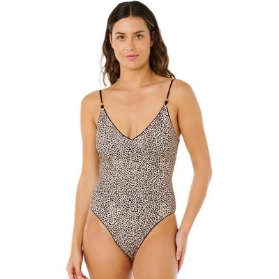 Rip Curl Бански костюм Rip curl Coastal Instinct Cheeky swimsuit - Beige (Black)