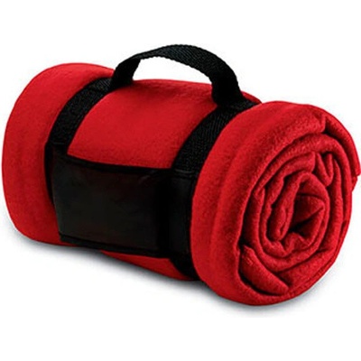 SOĽS Fleecová deka s uchem SL04342 Red 150x120