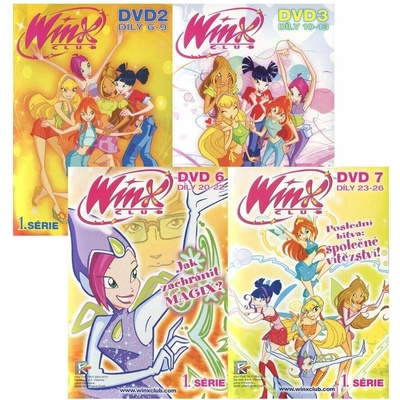 Winx Club 1. série kolekce 2+3+6+7 4 DVD